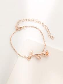 4 Stück/Set mit 2 Stück Cartoon Herz Quadratische Digitaluhr und 2 Stück Rose Legierung Armband, geeignet als Valentinstag Geschenk, Weihnachtsgeschenk, Abschlussgeschenk, Paar Geschenk, Paar Uhr Armband, die beste Wahl für Halloween, Weihnachten, Valentinstag, Muttertag, Feiertagsgeschenk