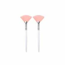 Facial Headband Face Mask Brush Set, Adjustable Towel Wrap, Soft Fan-Shaped Masks Brush, Non-Fragrance Polyester Brush Handle, Suitable For Normal Skin, ABS Plastic Handle Women Beauty Tool