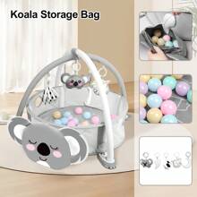 4-In-1 Baby Play Mat Baby Gym,Tummy Time Mat For Floor Activity Gym Ball Pit Including 30 Balls With 5 Infant Learning Sensory Baby Toys For Newborn Toddler To Develop Motor Cognition Boy & Girl Spring Gifts - Koala + Sâu xanh - Xem 3
