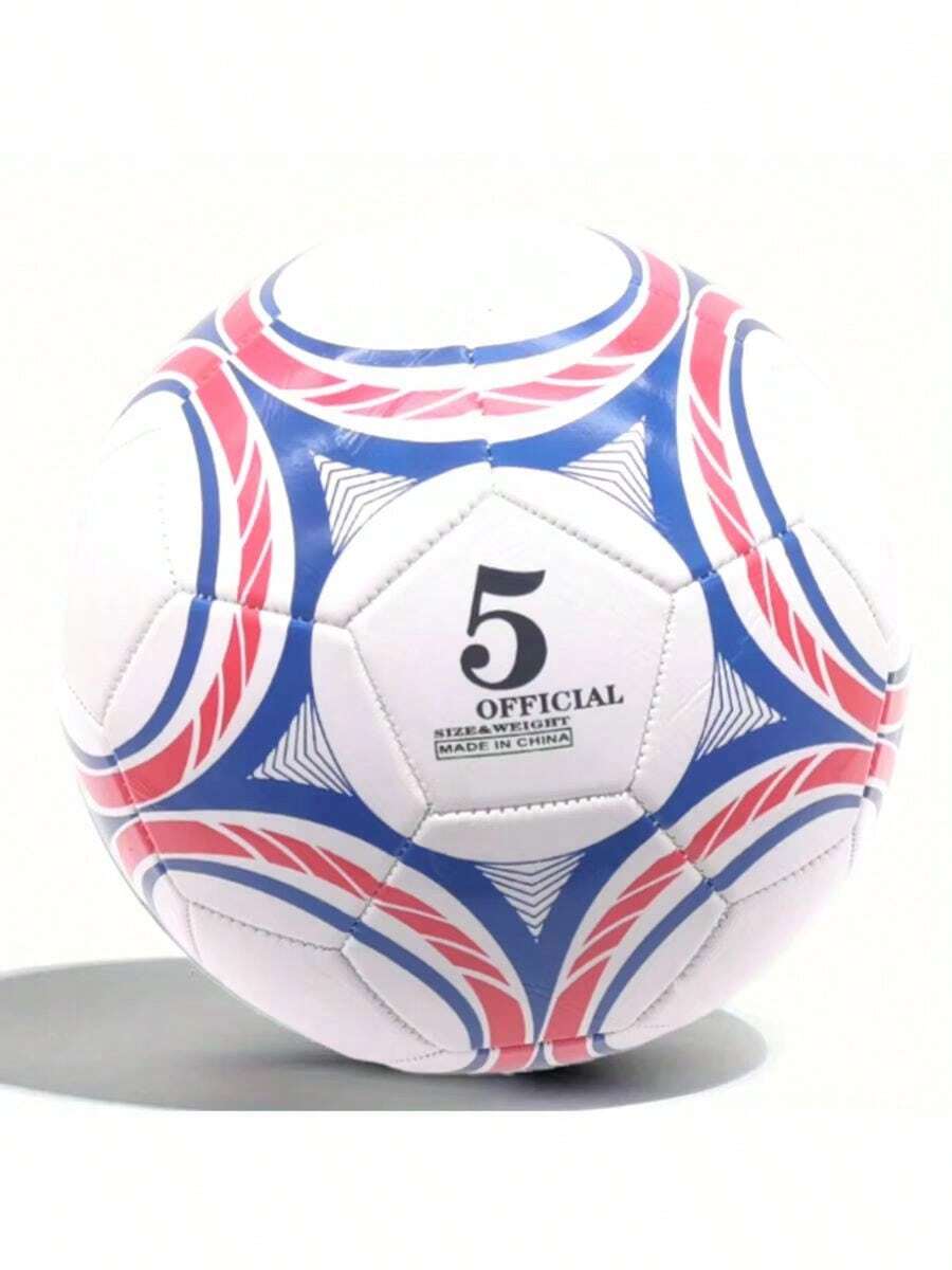 1pc Soccer Ball Size 5 Outdoor And Indoor School Sports Activity Anti-Explosion Classic Design Suitable For Training Practice - Multicolor - View 1