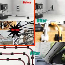 20/50/100pcs Self-Adhesive Cable Clips: The Ultimate Cable Management Solution For Home & Office - Self-adhesive Cable Clips - View 7