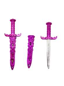 1pc Electroplated Pirate Sword Prop For Holiday Photo Shoot, Halloween Performance Weapon Prop, Toy Sword - Multicolor - View 12