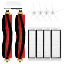 Ersatzteile für Xiao Mi Mijia Roborock S4/S4 Max S5/S5 Max/S6/S6 Pure/S6 MaxV/S50/S65/E2/E3/E4/E5/E20/E25/E35 Staubsauger, Zubehör Hauptbürste/Rollerbürste, Seitenbürste/Eckbürste, Wischtuch/Wischfetzen, HEPA-Filter.