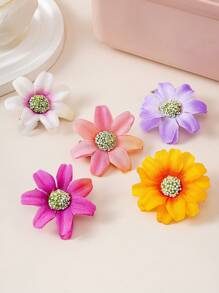 1098 Stück Prinzessin Haaraccessoires Set, geeignet für kleine Mädchen, beinhaltet einfache Blumen Haarbögen, Stoff Haargummis, Schleifen und Haarspangen, ideal für den täglichen Gebrauch oder als Geschenk (ohne Verpackung - OPP Beutel)