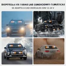 Barra Torreta Estrobo Codigo Leds COB Policia 24 Pulgad 40w, Barra de luz estroboscópica universal COB policía LED , 17 modos de flash, arra de luz estroboscópica de advertencia - Amarillo - Ver 5