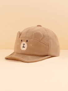 1 szt. Słodka czapka baseballowa z miękkim daszkiem w stylu kreskówki, modna i uniwersalna, odpowiednia dla chłopców i dziewcząt w wieku 1-2 lat do codziennego noszenia