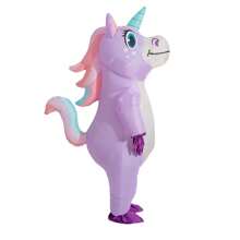Bunter aufblasbarer Einhorn Kostüm für Erwachsene, Halloween Party Outfit