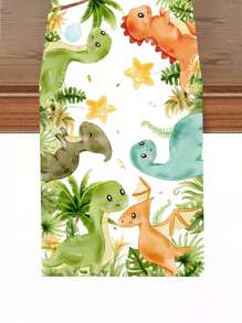 1 khăn trải bàn hình khủng long, khăn trải bàn bằng polyester họa tiết rừng khủng long, khăn trải bàn chủ đề hoạt hình, khăn trải bàn trang trí tiệc sinh nhật, đám cưới, lễ rửa tội, đồ dùng tiệc trong nhà và ngoài trời, bộ khăn trải bàn trang trí tủ quà tặng, khăn phủ bàn trang trí phòng bếp và phòng ăn, khăn trải bàn trang trí nhà cửa, quà tặng tiệc tùng - khủng long - Xem 6