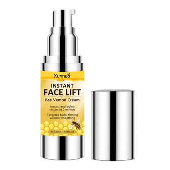 蜜蜂速效面部提升霜 - 紧致和紧实松弛肌肤，抚平细纹和皱纹 | 不含酒精，含有透明质酸，适合所有皮肤类型 - 30ml