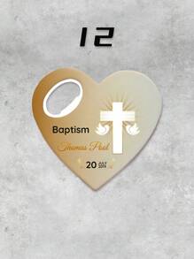 1 pieza Regalos personalizados para baby shower, abrebotellas personalizados, imanes de refrigerador, recuerdos a granel para baby showers y celebraciones del primer cumpleaños, recuerdos personalizables para bautizo, ideas de regalo de bautizo, regalo de primera comunión, recuerdo de fiesta personalizado - Multicolor - Ver 9