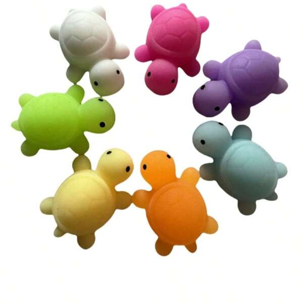 Juguete popular de tortuga pequeña que pellizca y relaja, tortuga colorida y suave, nuevo juguete único y divertido