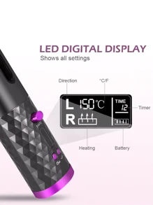 Cordless Automatic Hair Curler With Built-In Rechargeable Ceramic Battery - Random - View 4