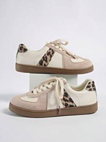 Women's Retro Casual Sport Running Shoes, Flat Bottom Sneakers, White Shoes, Vulcanized Soles, Comfortable And Fashionable, Pink
