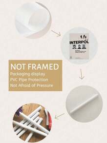 1 张国际刑警组织演唱会海报 - A Fine Mess 专辑巡演、摇滚海报、音乐礼品、摇滚墙画，适用于客厅、卧室、浴室、办公室和其他家居装饰，无框 - 灰色 - 查看 7