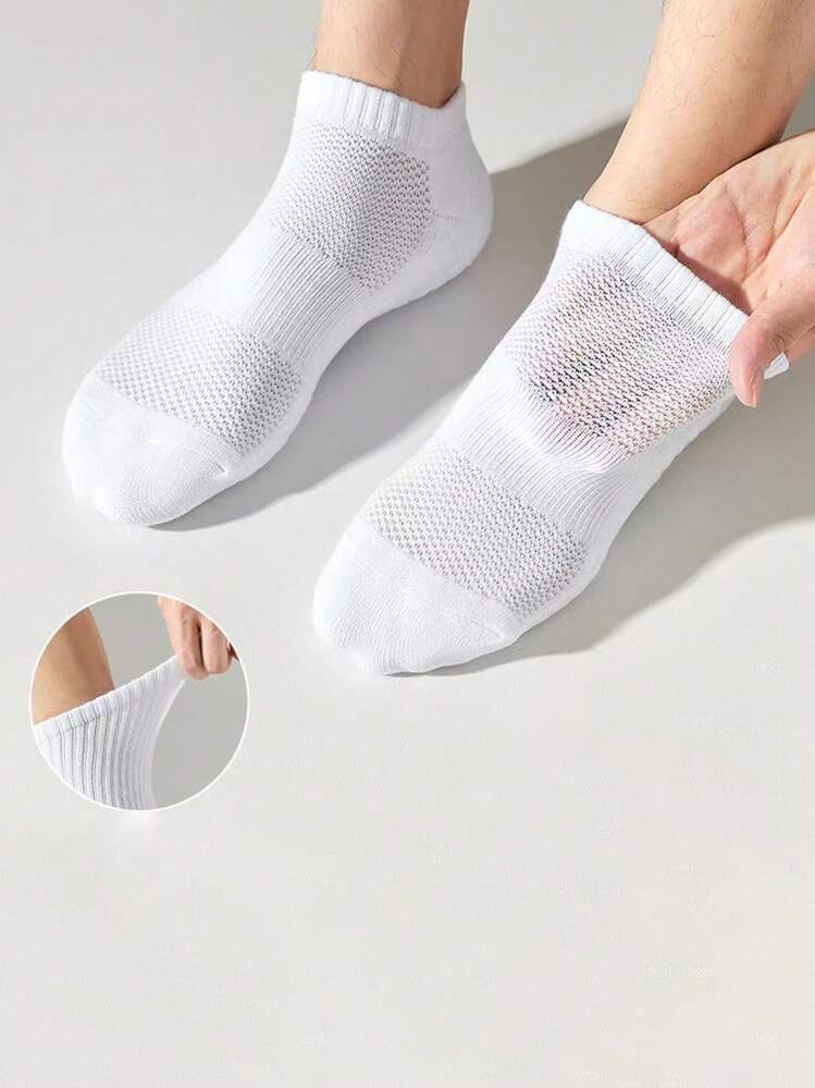 3 Cặp Vớ Thể Thao Thoáng Khí Màu Đen Trắng Có Tua Rua Cho Cả Nam Và Nữ, Thích Hợp Cho Các Hoạt Động Trong Nhà/Ngoài Trời, Giảm Xóc & Chống Trượt, Đế Dày, Quà Tặng Tuyệt Vời - Đen và trắng - Xem 5