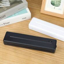 Draagbare A4 thermische inktloze draadloze printer voor thuis en onderweg - lichtgewicht, flexibel en intelligent, geleverd met 50 vellen papier