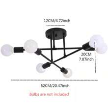 Nordic Style Cozy & Romantic Creative Personalized Small Bedroom Ceiling Light, Large Living Room Lighting Fixture - 6-light Chandelier - View 11