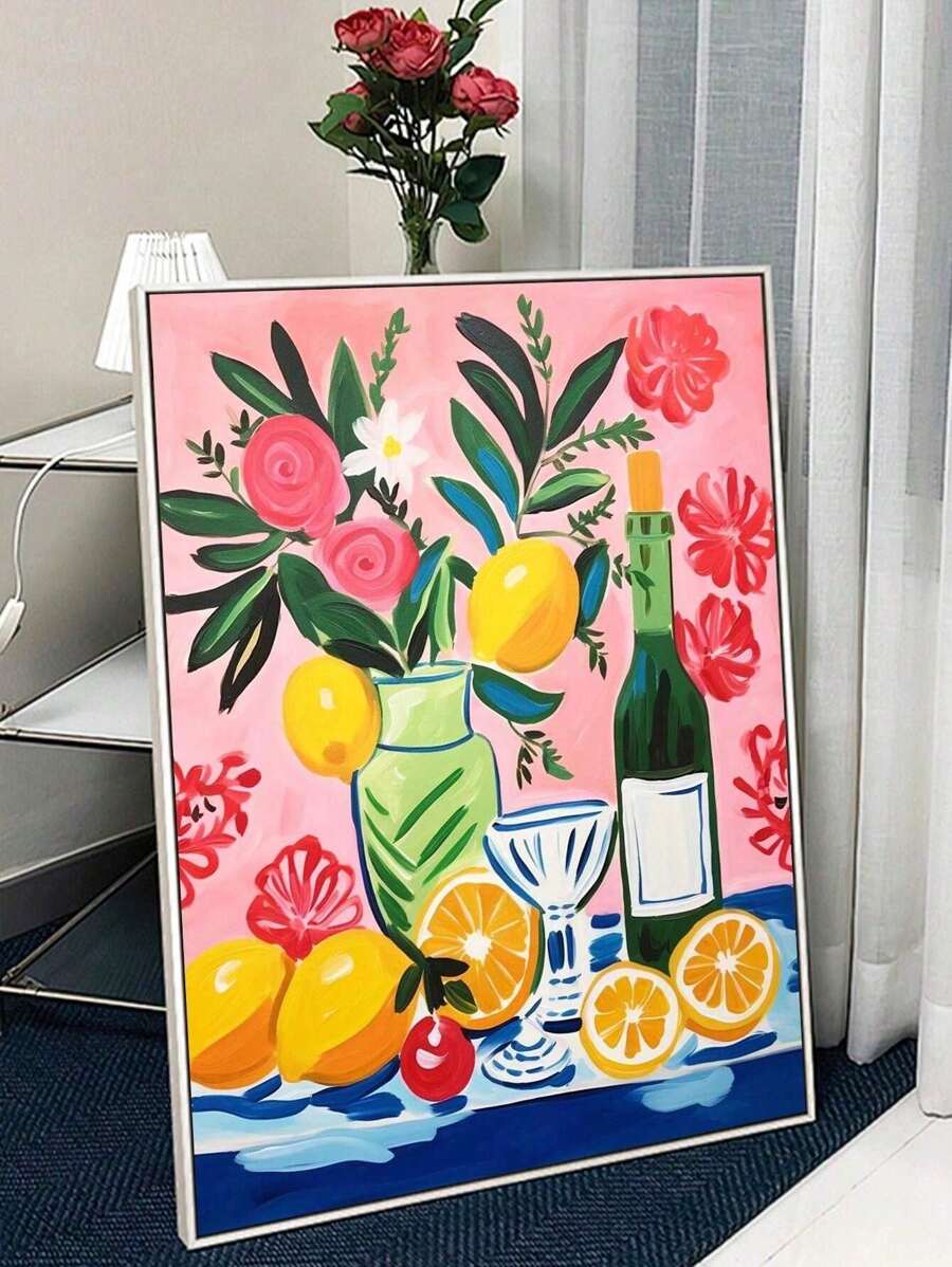 1 Set Colorful Digital Oil Painting Kit (40x50cm/16x20 Inch), Including Paint And Brushes, Easy DIY Acrylic Painting Set, For Home Room Decor, Best Stress-Relief Gift For Beginner And Adult Art Painting Lovers