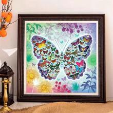 SNA 2025 New Style Full Butterfly Flowers Cross Stitch 11CT Printed Cross Stitch Kit Hand Embroidery Crafts Living Room And Bedroom Decorations