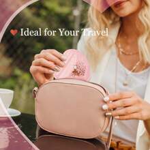 100pcs/Pack Heart-Shaped PVC Jewelry Gift Plastic Self-Sealing Bags, Cute Love Shaped Packages,Birthday,Bride,Wedding - Pink - View 4