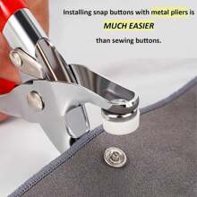 800pcs/200sets Metal Five-Prong Snap Fastener Plier, Hollow & Solid Metal Claw Snap Button Fastener Rivet Kit, For Clothing Sewing, Ideal For DIY Crafts, Apparel, Hats And Sewing (Random Color)