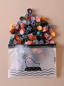 30pcs Cute Daisy & Strawberry Design Mini Hair Clips Princess Hair Accessories For Women