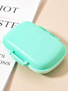 旅行用便携式药盒防潮药丸整理器可重复使用药盒男女药品计划器日常口袋药盒可容纳维生素药品和补充剂家庭旅行必备配件户外办公室返校 - 彩色 - 查看 16