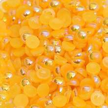 500 克 6 毫米/8 毫米 AB 颜色混合尺寸和颜色半圆形凸圆形宝石 DIY 珠宝配件材料 - 彩色 - 查看 31