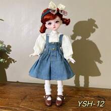 Abiti carini per bambole da 30 cm, set di abbigliamento moda per bambole BJD 1/6, vestito carino, cappello, accessori per bambole, regalo per le vacanze (senza bambole e scarpe)