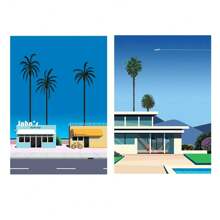 2pcs No Frame Modern Travel Wall Arts Posters Travel To Greece Athens Rhodes Island Wall Art Canvas,Provence Nice France Painting And Japan Beach City Summer Hiroshi Nagai Vaporwave PrintsVintage Posters Fishing Boats Seascape Home Room Decoration Nordic Wall Pictures Living Room Decor Gifts Birthday Graduation