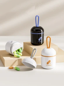 Caja de almacenamiento de medicina portátil sellada de un día, portátil y de viaje