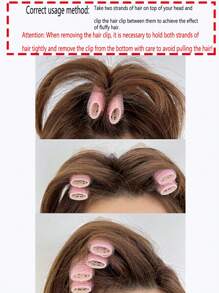 2pcs Hair Root Volumizing Clips, Slouchy Hair Claws/Rollers For Hairstyling, No Heat Hair Volumizing Device, Slouchy Hair Clamp Top Shaper, (Not For Direct Hair Curling, Only For Hairstyle Fixing)