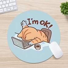 1 Peça Mouse Pad Engraçado e Fofo, Múltiplas Opções de Tamanho, Mouse Pad Quadrado ou Redondo para Mesa, Mini Mouse Pad de Viagem Pequeno com Base de Borracha Antiderrapante, Mouse Pad de Borracha para Laptop e Escritório para Meninas e Meninos, Adequado para Escritório, Casa, Estudo e Jogos