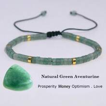 Braccialetto regolabile da donna in stile bohémien, in pietre naturali, turchese verde, giada donglin, ametista, acquamarina, nuova collezione primavera ed estate, regalo quotidiano