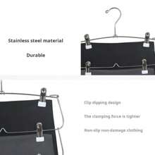 Closet Hanging Rack Strong Multi-Tiered Closet Organizer With 360-Degree Swivel Hook - Multicolor - View 9