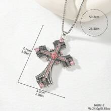Ascension Day Colorful Cross Pendant Necklace - Cross - View 9