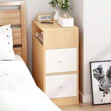 Bedroom Bedside Cabinet Multifunctional Nightstand Storage Side Table 2 Drawers