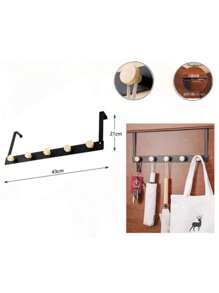 Door Hooks, Door Hangers, Bedroom Door Back Storage Wall Racks, Solid Wood Hooks, Iron Door Hooks, Simple Wall-Mounted Clothes Hooks, Punch-Free Clothes Hangers, Bedroom Door Hooks, Wall Clothes Hooks, Wrought Iron Door Hooks, Punch-Free Door Back Hooks, Bathroom Door Storage Hangers, Home Wall-Mounted Clothes And Hats