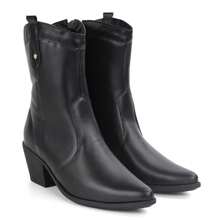 Domidona Women Fashion Boots - 黑色 - 查看 3