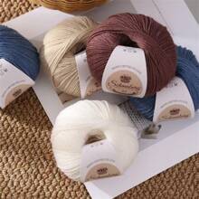 10 Skeins Of Mixed Wool Yarn, Total Weight 1.1 Lbs, Multiple Color Combinations Available. These Soft And Skin-Friendly Yarns Are Suitable For DIY Projects Such As Sweaters, Scarves, Hats And Crafts. - 10 Groups - View 3