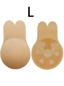 2 stuks herbruikbare siliconen borstlifttape voor vrouwen, strapless, rugloze, onzichtbare bh, bunny tepelbedekkende bh-pads, voor vrouwen