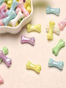 10 piezas Accesorios de colgantes con cuentas con forma de hueso, un elegante y versátil regalo para el Día de la Madre