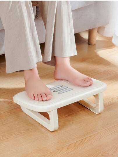 1pc Pedal de apoio para os pés, Apoio para os pés de escritório Anti-Tip, Suporte de perna ajustável, Apoio para os pés giratório