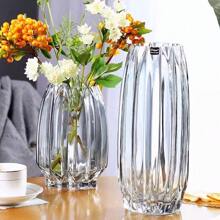 Nordic Minimalist Clear Glass Vase - Transparent Decorative Fresh Flower Watering Vase - Elegant Living Room Home Decor Gifts Birthday Graduation