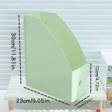 シンプルな折りたたみオフィスデスクトップファイルストレージ垂直 A4 フォルダーインサートボックス大容量 9 色の選択 - ホワイト - チェックする 15