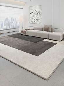 1 szt. Nowoczesny prosty lekki luksusowy dywan, odpowiedni do salonu sypialni biura, mata wejściowa, dźwiękoszczelny antypoślizgowy dywanik domowy nadający się do prania w pralce, dekoracja pokoju