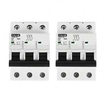 CILIA 1/2/4pz Interruttore automatico 3P 16A 400V 6kA Curva C C10/16/20/25/32/40/50 - Connessione DIN universale per qualsiasi quadro elettrico