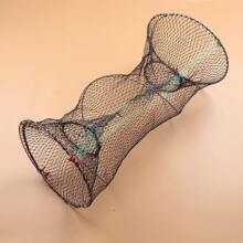 3-Size Retractable Folding Reusable Crawfish/Crab/Fish Trap Shrimp/Lobster Trap, Collapsible Portable Fishing Net - Multicolor - View 6