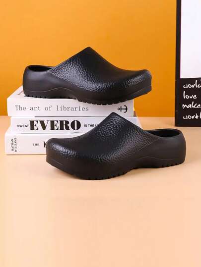 Zapatos impermeables a prueba de aceite para mujeres, cómodos zapatos de cocina con suela de goma antideslizante de EVA. Zapatos funcionales para hombres