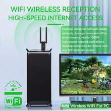 KZ 1200Mbps WiFi USB Adapter Dual Band 2.4G+5Ghz Wi-Fi Dongle Receiver USB3.0 High-Speed 802.11AC Wireless Network Card Driver Free - 2.4G+5.0G 1200Mbps - View 7